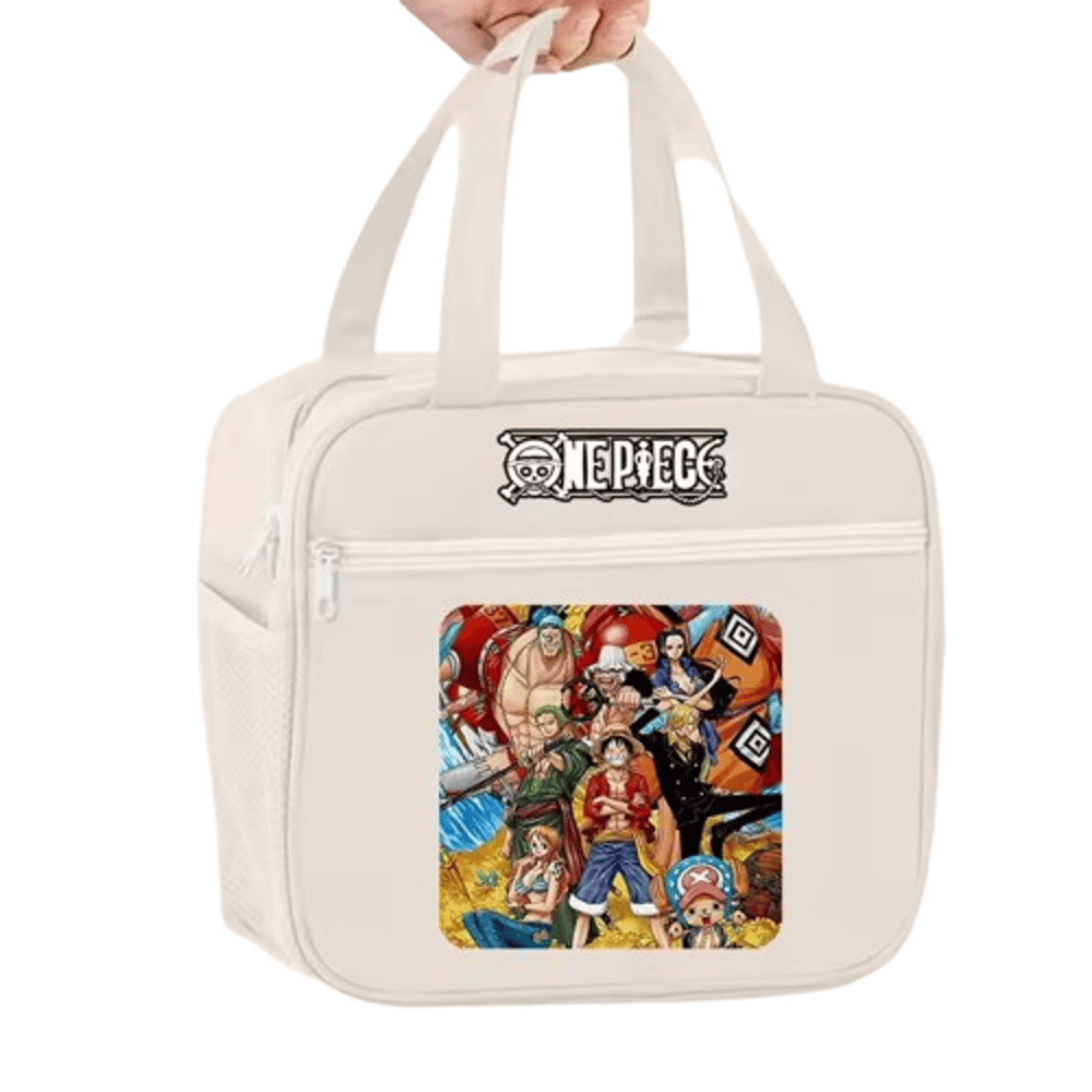 One Piece Anime Characters Printed Insulated Lunch Bag One Piece Anime Characters Printed Insulated Lunch Bag