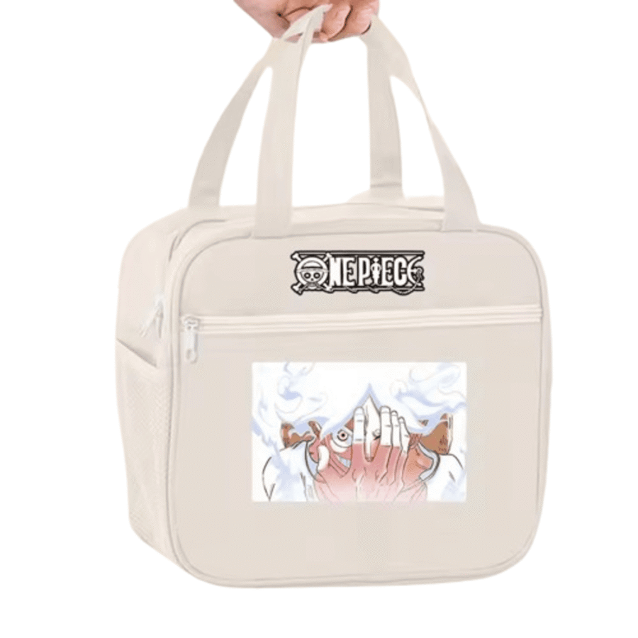Anime One Piece Gear 5 Luffy Printed Insulated Lunch Bag Anime One Piece Gear 5 Luffy Printed Insulated Lunch Bag