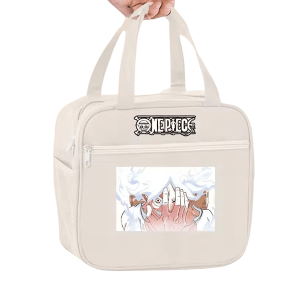 Anime One Piece Gear 5 Luffy Printed Insulated Lunch Bag Anime One Piece Gear 5 Luffy Printed Insulated Lunch Bag