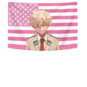 My Hero Academia Anime Katsuki Bakugo Printed Flag Poster