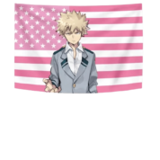 Anime My Hero Academia Katsuki Bakugo Flag Poster