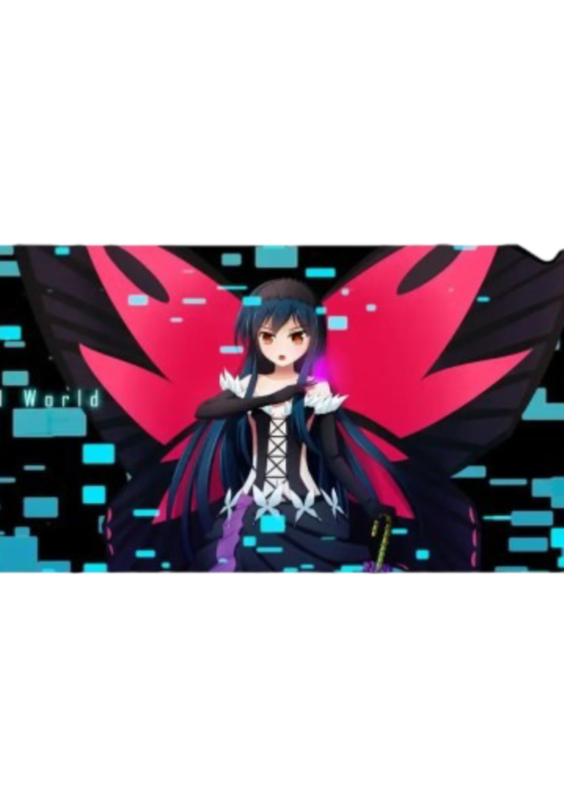 Anime Accel World Kuroyukihime Rubber Mouse Pad