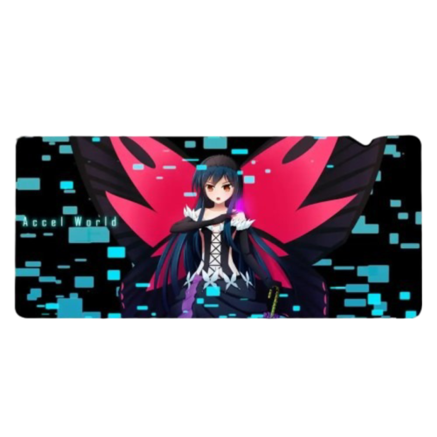 Anime Accel World Kuroyukihime Rubber Mouse Pad