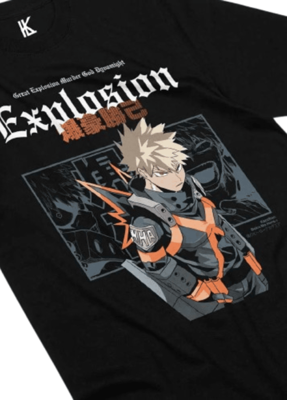 My Hero Academia Katsuki Bakugo Anime Printed T-Shirt