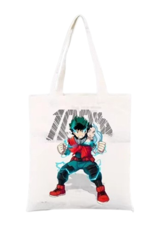 Anime My Hero Academia Izuku Midoriya And Ochaco Uraraka Shopper Bag