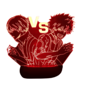 Anime My Hero Academia Shoto Todoroki Vs Katsuki Bakugo Acrylic Stand