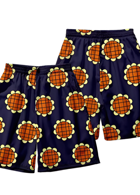 One Piece Anime Luffy Dressrosa Arc Shorts