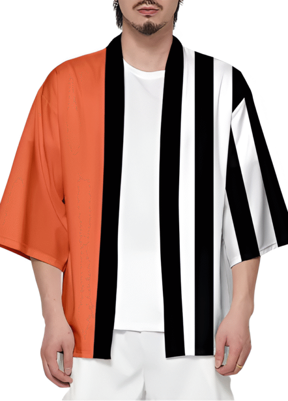 One Piece Anime White Beard Kimono Shirt