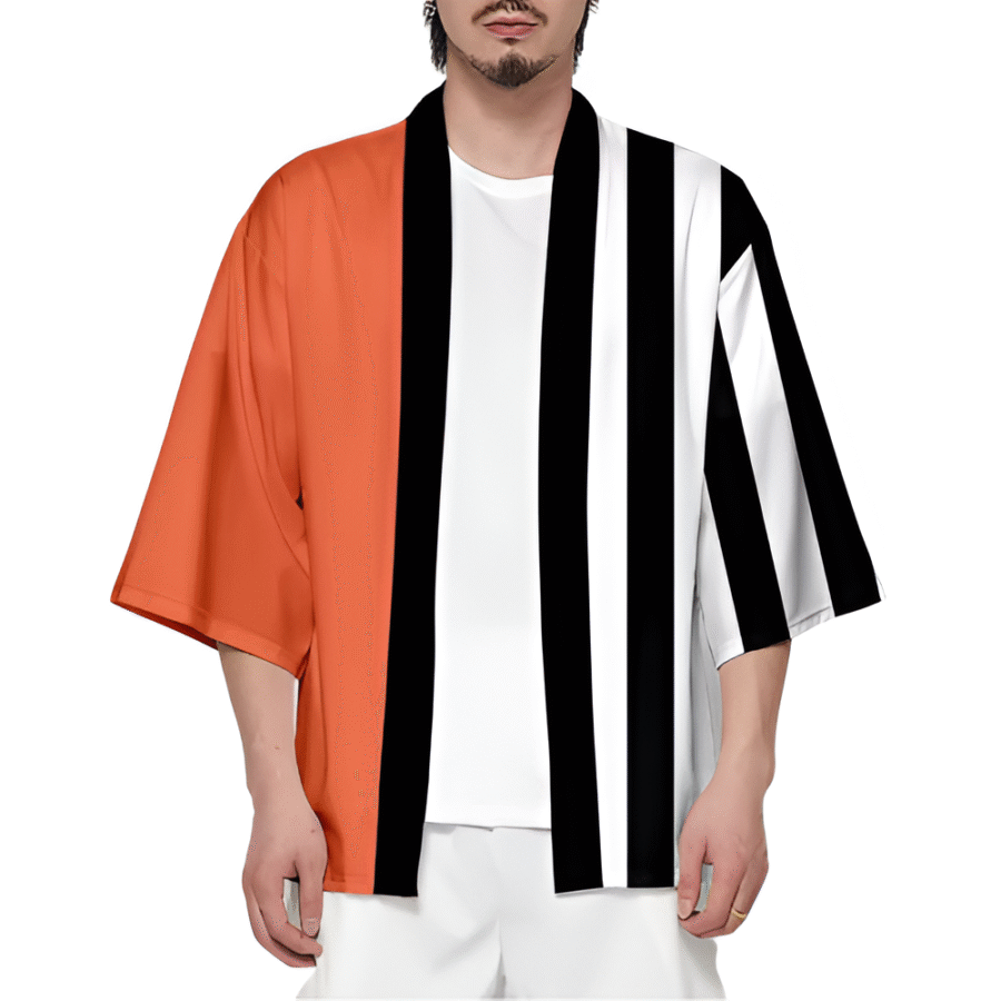 One Piece Anime White Beard Kimono Shirt
