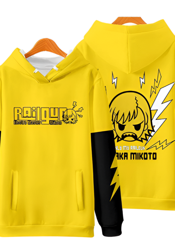Anime A Certain Magical Index Railgun Misaka Mikoto 3D Printed Hoodie