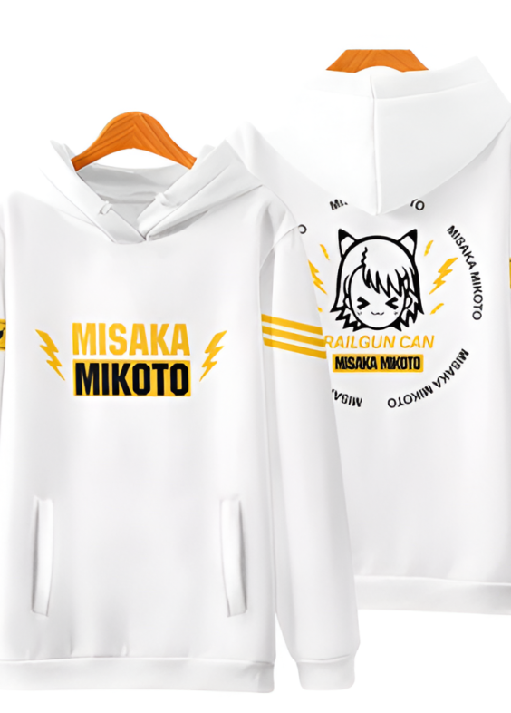 Anime A Certain Magical Index Railgun Can Misaka Mikoto 3D Printed Hoodie