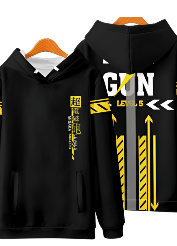 Anime A Certain Magical Index Railgun Level 5 Misaka Mikoto 3D Printed Hoodie