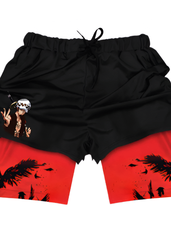 Anime One Piece Trafalgar D. Water Law Gym Shorts