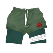 Anime Naruto Kakashi Printed Gym Shorts