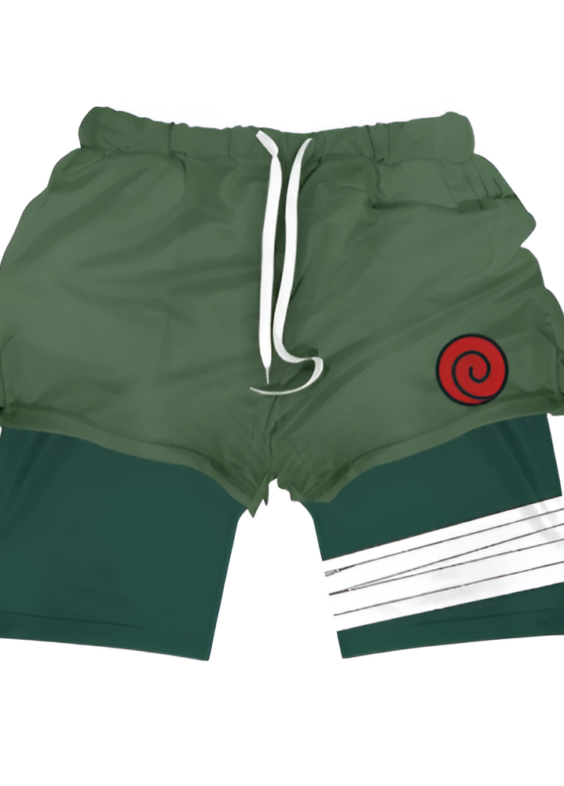 Anime Naruto Kakashi Printed Gym Shorts