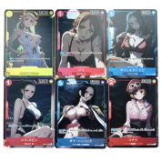 6Pcs/set One Piece Anime Yamato Nami Boa Hancock Vivi Collection Cards