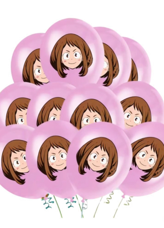 Anime My Hero Academia Ochaco Uraraka Party Decoration Balloon