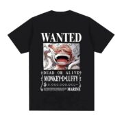 Anime One Piece Wanted Gear 5 Luffy T-Shirt