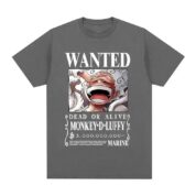 Anime One Piece Wanted Gear 5 Monkey D. Luffy T-Shirt