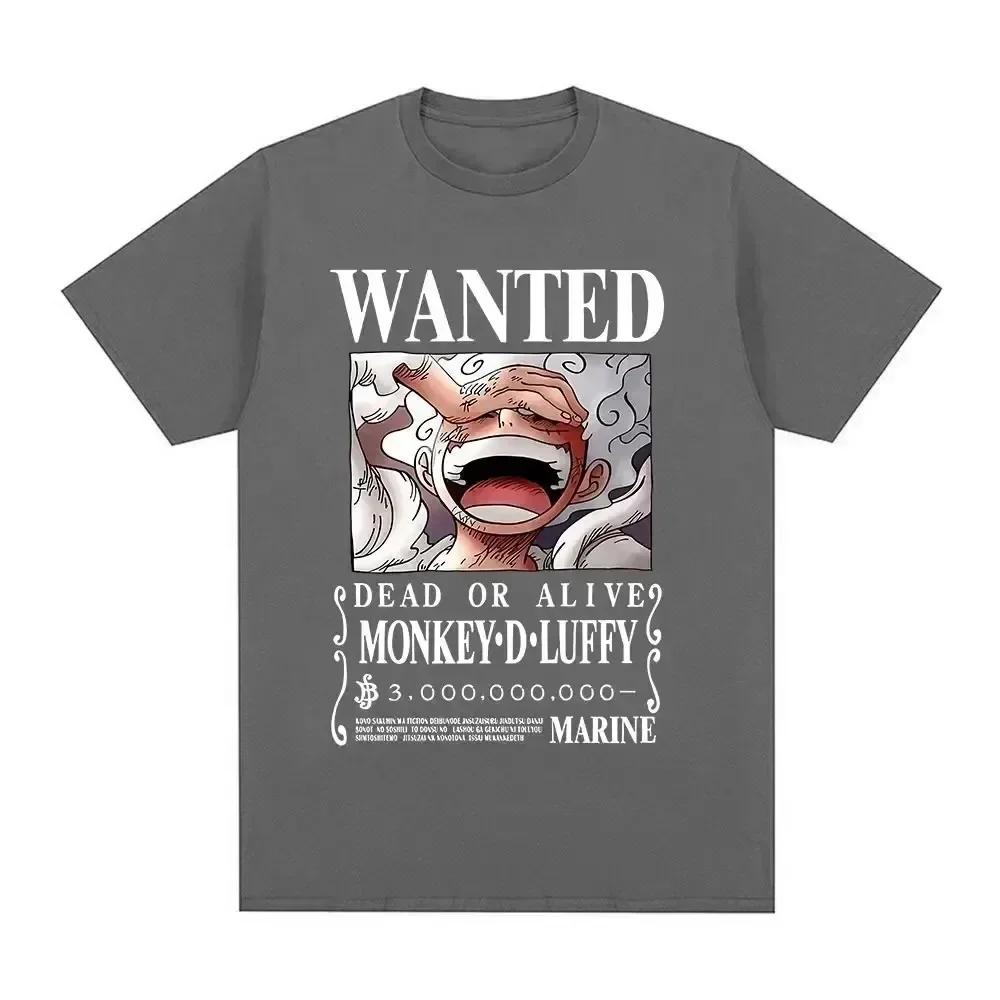 Anime One Piece Wanted Gear 5 Monkey D. Luffy T-Shirt Anime One Piece Wanted Gear 5 Monkey D. Luffy T-Shirt