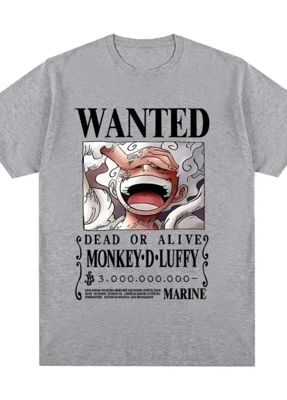 One Piece Anime Wanted Gear 5 Monkey D. Luffy T-Shirt