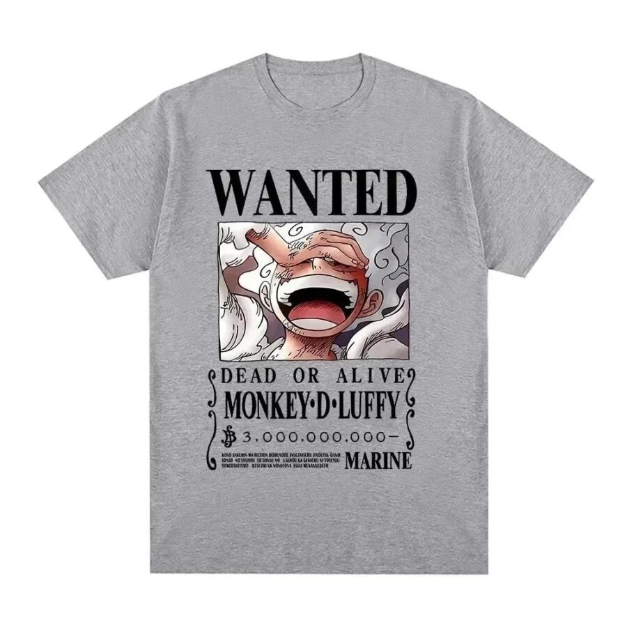 One Piece Anime Wanted Gear 5 Monkey D. Luffy T-Shirt One Piece Anime Wanted Gear 5 Monkey D. Luffy T-Shirt
