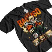 Anime My Hero Academia Katsuki Bakugo Printed T-Shirt