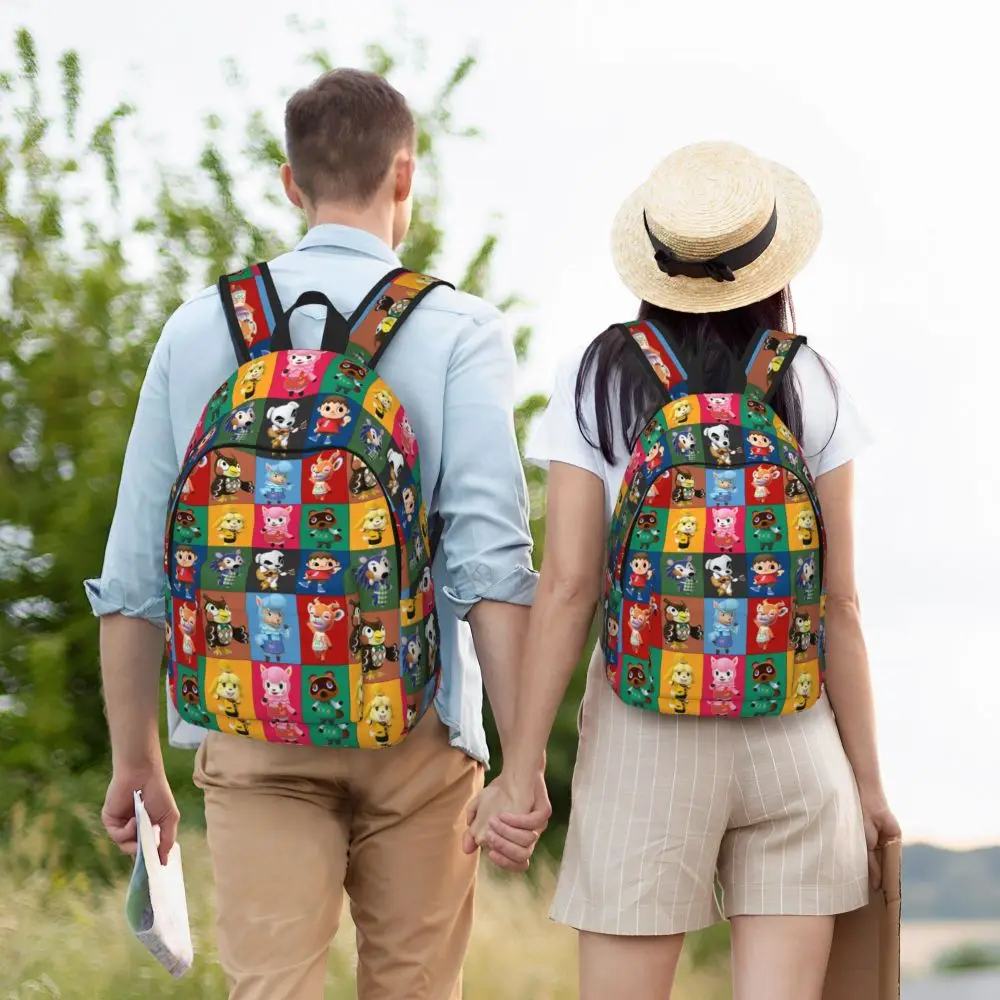 Animal Crossing: New Horizons Anime Characters Pattern Backpack Animal Crossing: New Horizons Anime Characters Pattern Backpack
