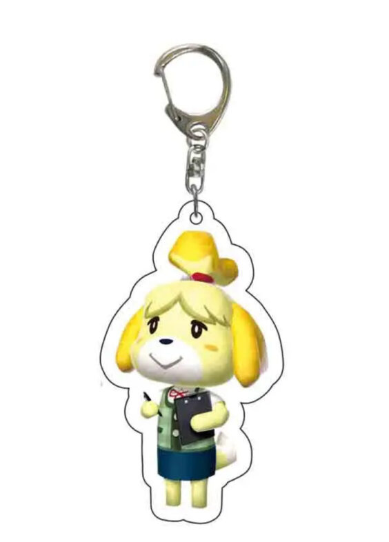 Animal Crossing: New Horizons Anime Isabelle Acrylic Keychain