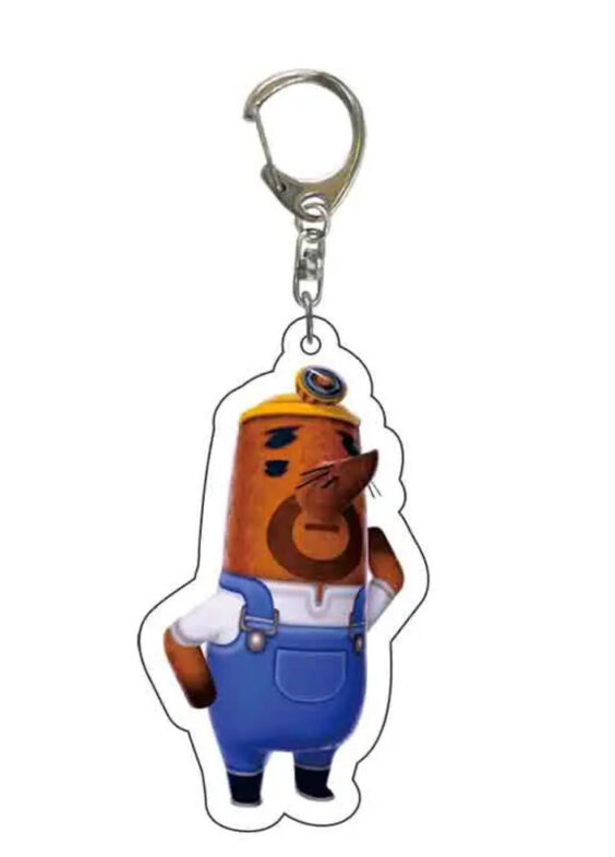 Anime Animal Crossing: New Horizons Don Resetti Acrylic Keychain