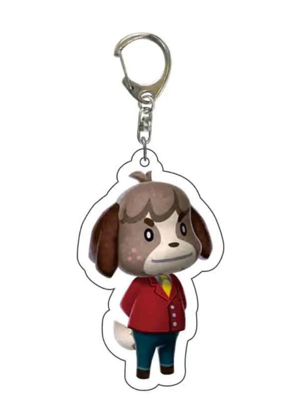 Anime Animal Crossing: New Horizons Digby Acrylic Keychain