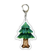 Anime Animal Crossing: New Horizons Cedar Tree Acrylic Keychain