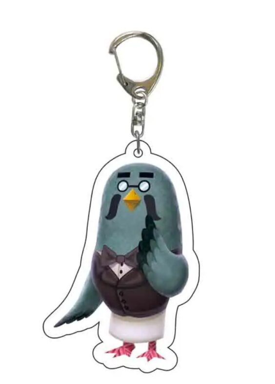 Anime Animal Crossing: New Horizons Brewster Acrylic Keychain