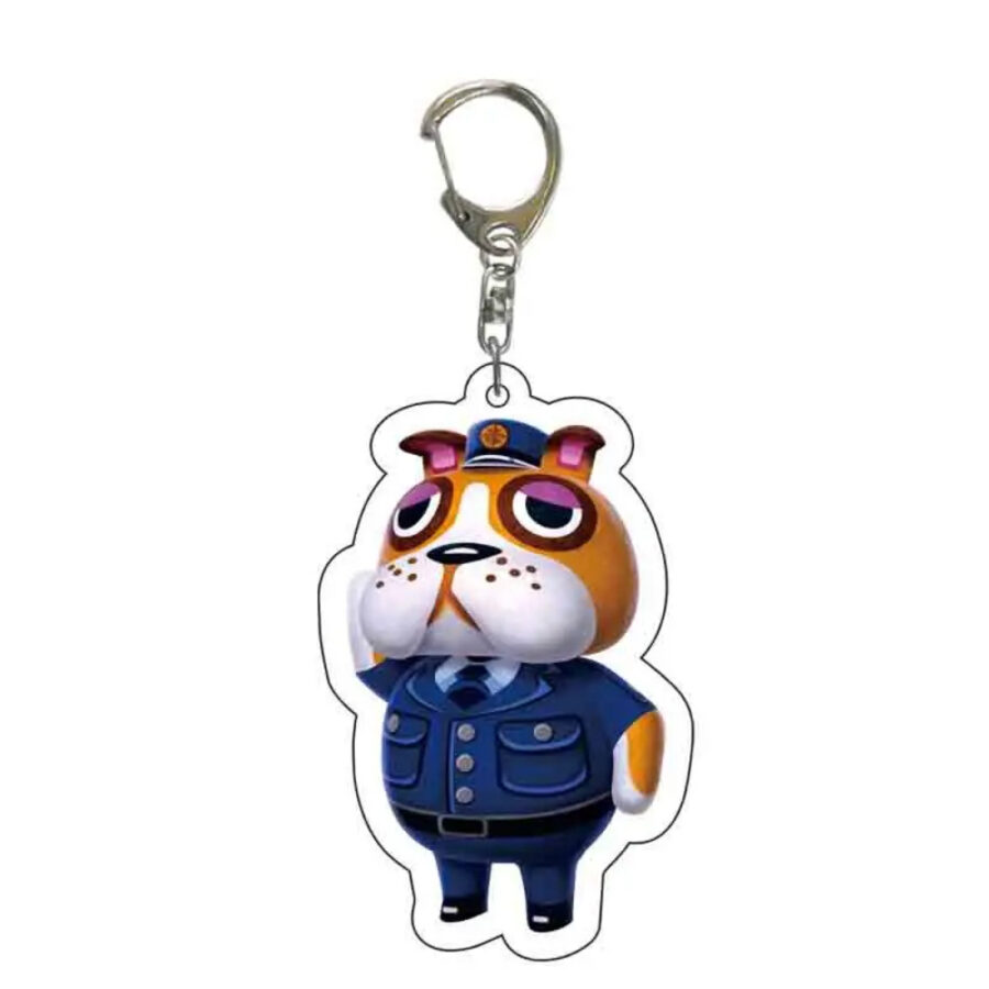 Anime Animal Crossing: New Horizons Booker Acrylic Keychain Anime Animal Crossing: New Horizons Booker Acrylic Keychain