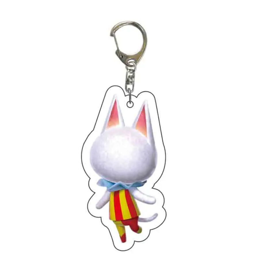 Anime Animal Crossing: New Horizons Blanca Acrylic Keychain Anime Animal Crossing: New Horizons Blanca Acrylic Keychain