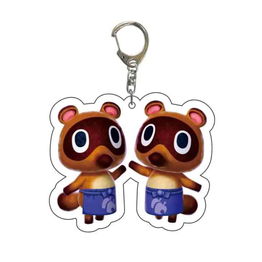 Anime Animal Crossing: New Horizons Timmy And Tommy Acrylic Keychain Anime Animal Crossing: New Horizons Timmy And Tommy Acrylic Keychain