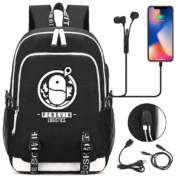 Anime Arknights Penguin Logistics USB Charging Backpack