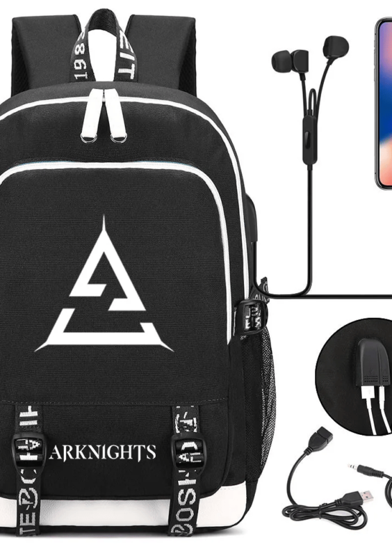 Anime Arknights Specialist USB Charging Backpack