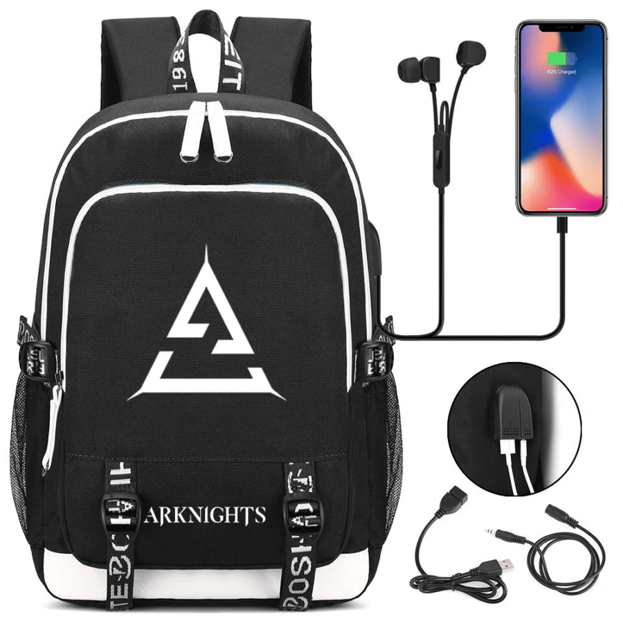 Anime Arknights Specialist USB Charging Backpack