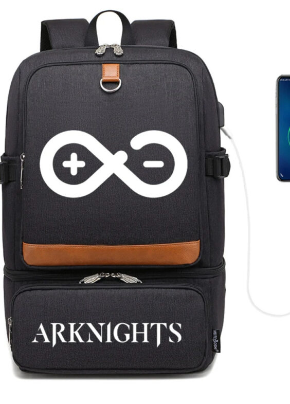 Arknights Anime Rhine Lab Printed Laptop Backpack