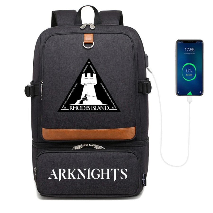 Anime Arknights Rhodes Island Laptop Backpack Anime Arknights Rhodes Island Laptop Backpack