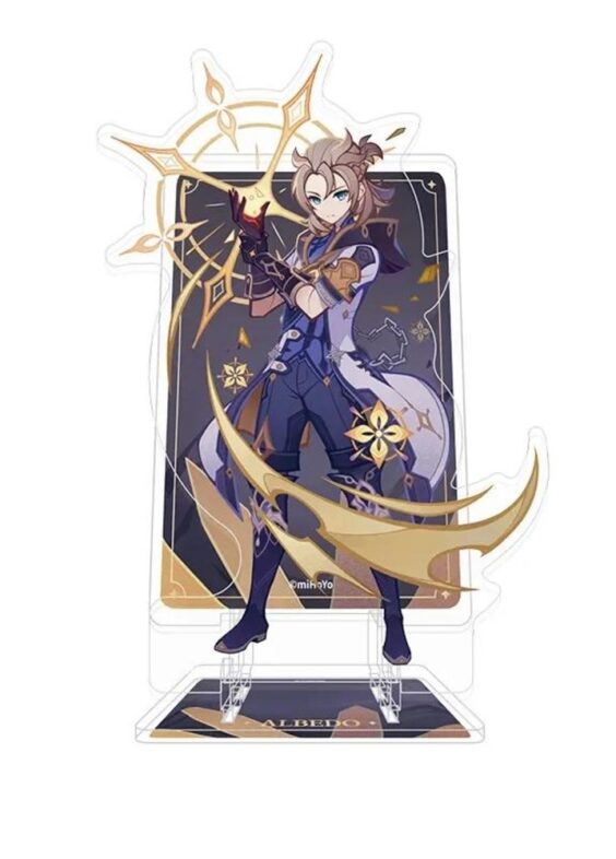 Anime Genshin Impact Albedo Acrylic Phone Stand