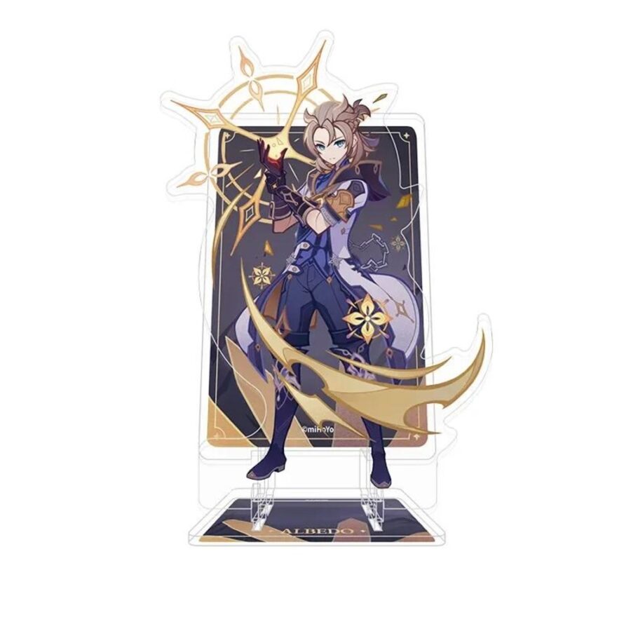 Anime Genshin Impact Albedo Acrylic Phone Stand Anime Genshin Impact Albedo Acrylic Phone Stand