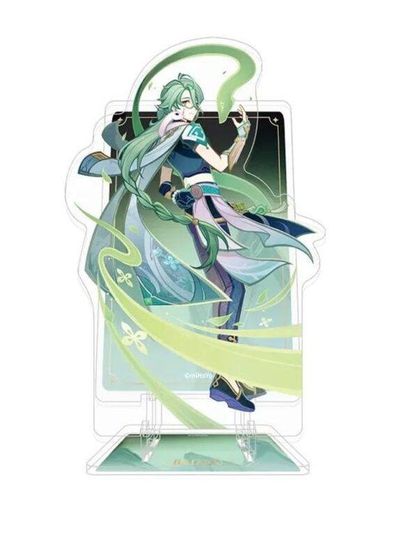 Anime Genshin Impact Baizhu Acrylic Phone Stand