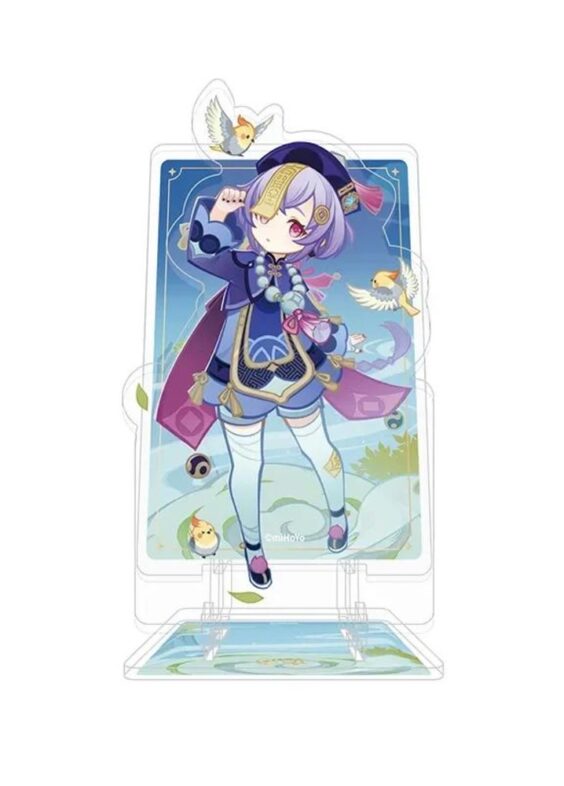 Anime Genshin Impact Qiqi Acrylic Phone Stand