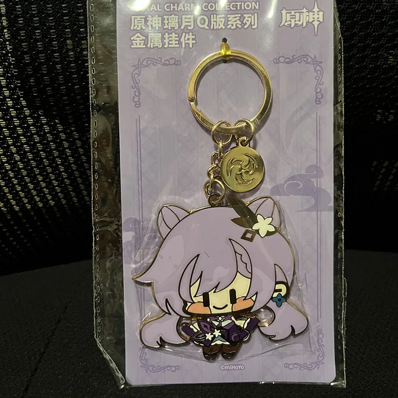 Sunsyea Genshin Impact Official Merch miHoYo Original Authentic Q Version Metal Keychain Pendant Kazuha Raiden Shogun Kokomi