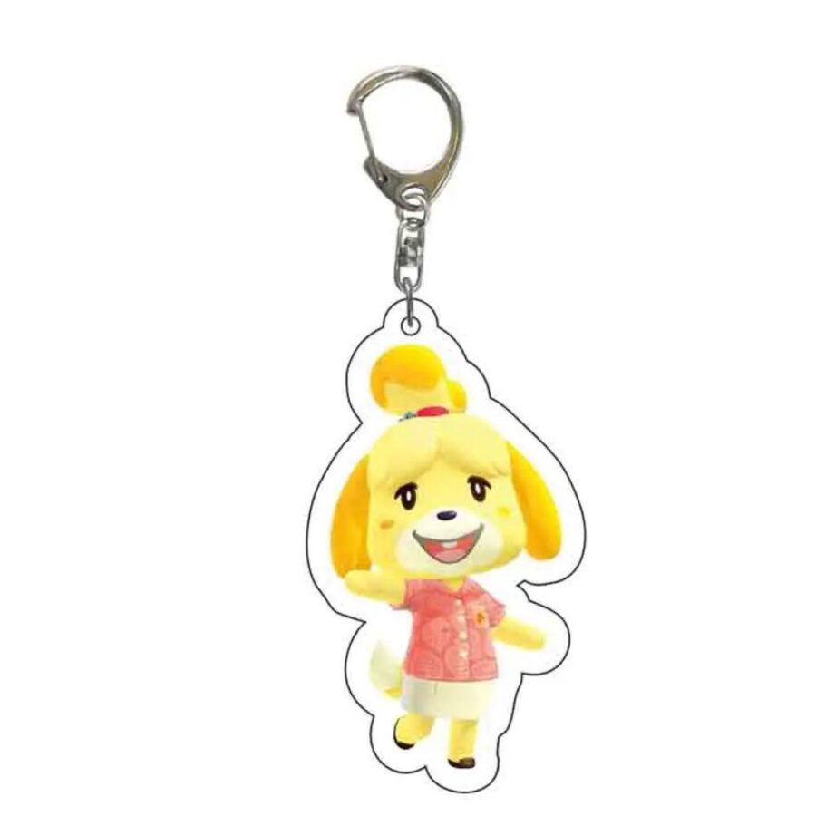 Anime Animal Crossing: New Horizons Isabelle Acrylic Keychain Anime Animal Crossing: New Horizons Isabelle Acrylic Keychain