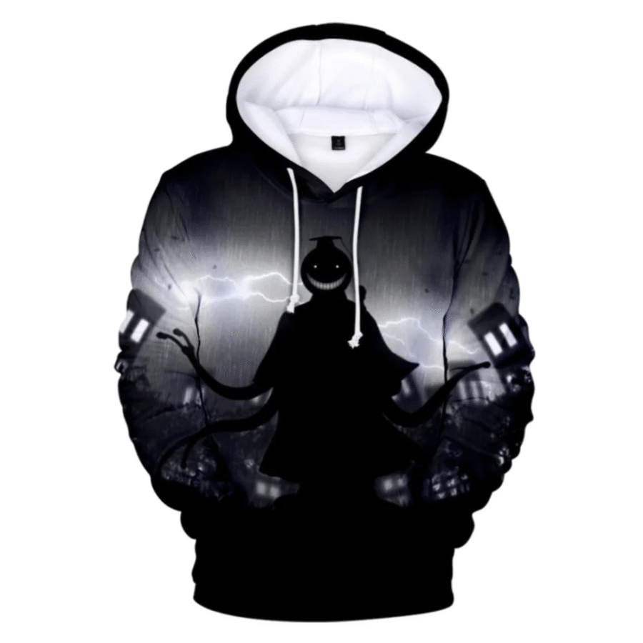 Assassination Classroom Anime Koro Sensei Printed 3D Hoodie Assassination Classroom Anime Koro Sensei Printed 3D Hoodie
