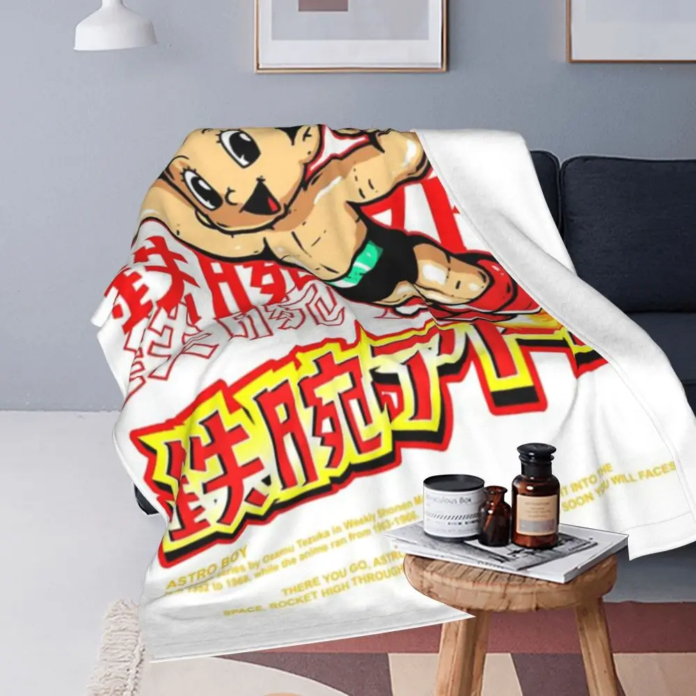 Anime Astro Boy Warm White Blanket Anime Astro Boy Warm White Blanket