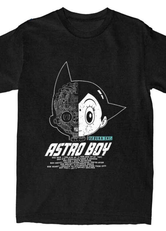 Astro Boy Anime Printed Short Sleeve T-Shirt